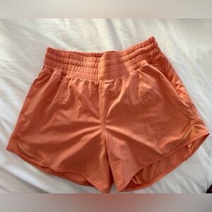 Hotty Hot High-Rise Lined Short 4" Coral Kiss